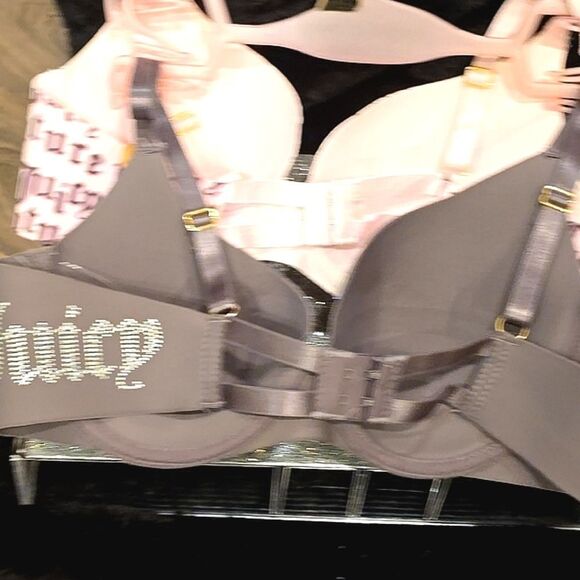 Juicy Couture 2-PK Rhinestone/Juicy Logo Push-Up Bra - Picture 8 of 8